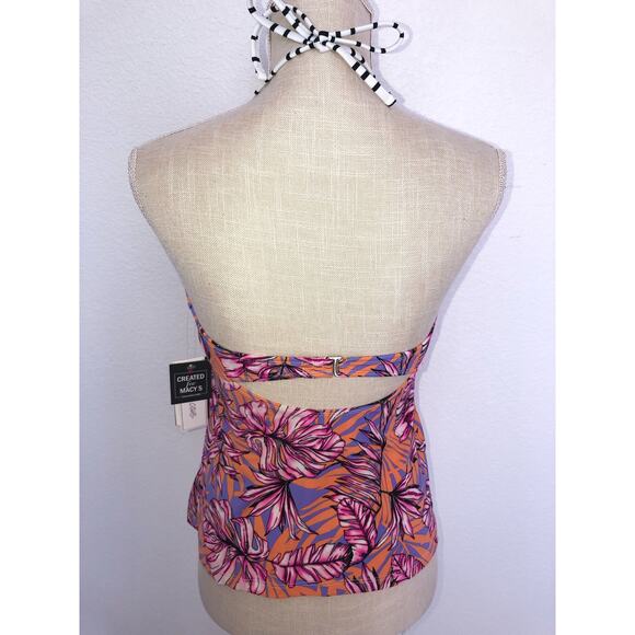 Salt + Cove Hawaii High Neck Halter Tankini Top - S - Picture 4 of 7